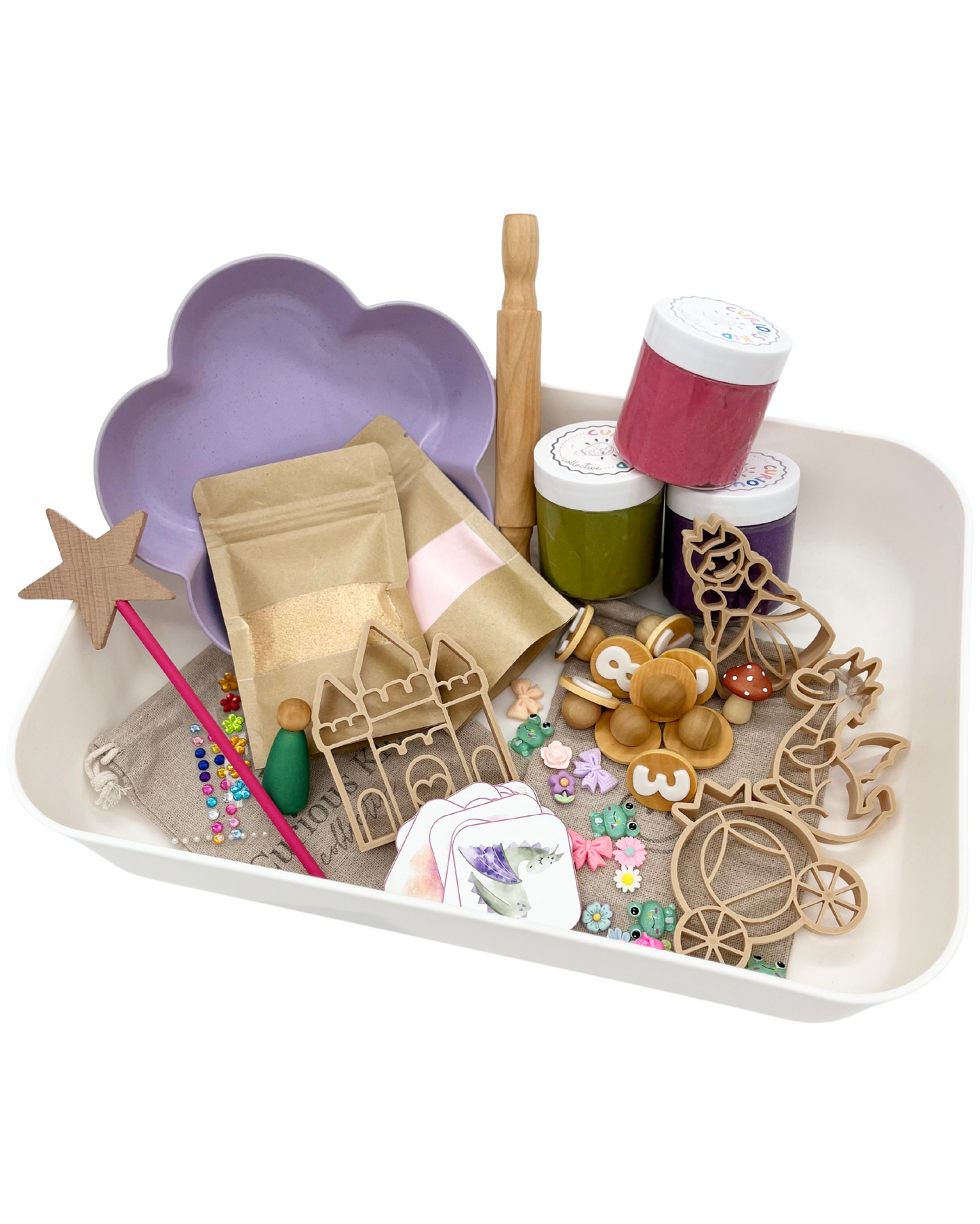 Today was a Fairytale Sensory Bin