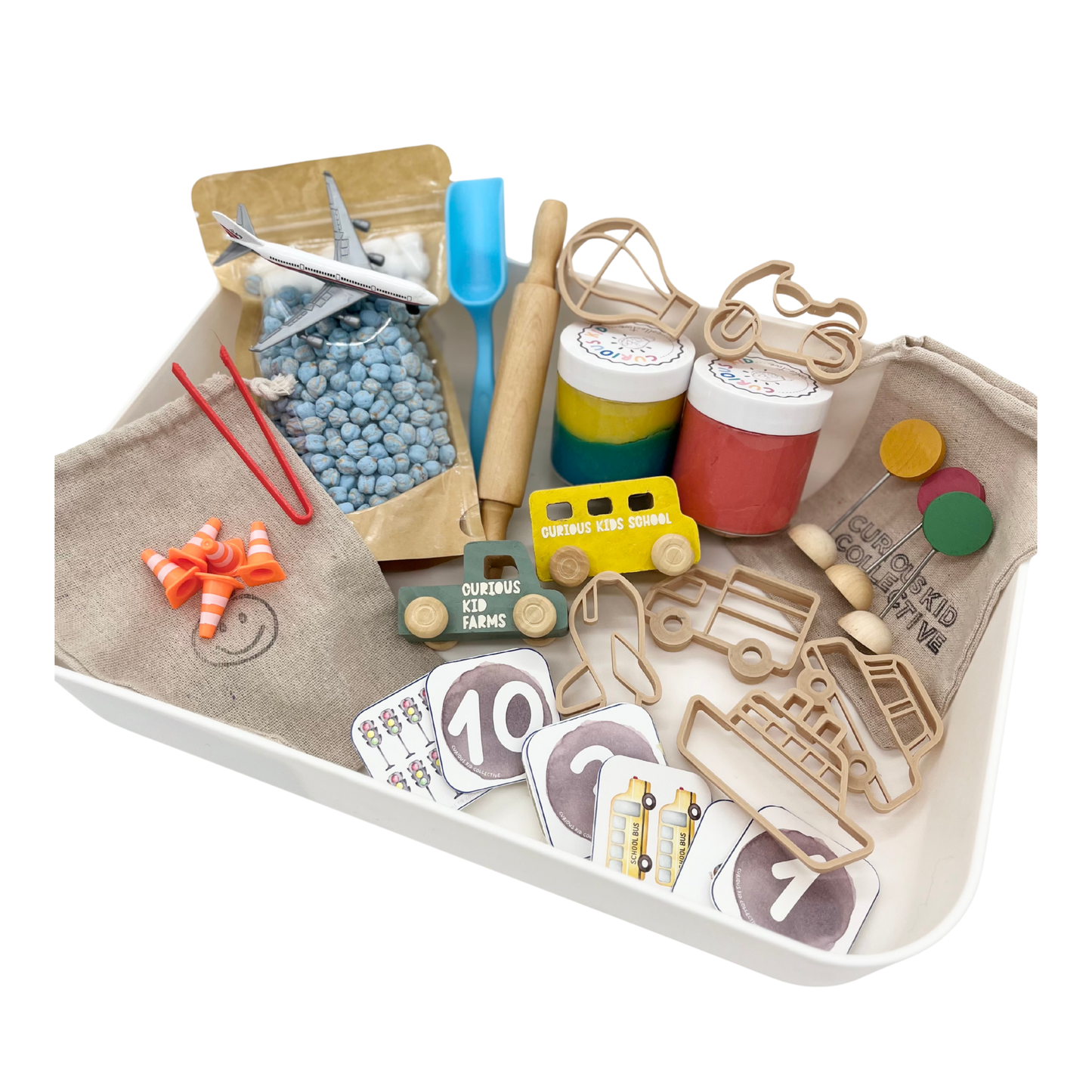 Transportation Sensory Bin