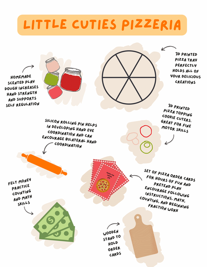 Little Cuties Pizzeria Sensory Bin